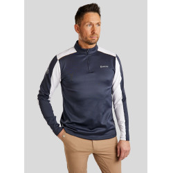 Polo Montar MoPhil Langarm Herren Dunkelmarine Blau