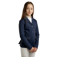Turnierjacke Montar Junior MoKately mit Pintucks Dunkelmarine Blau