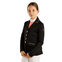 Turnierjacke Montar MoHelen Junior mit Roségold-Details Schwarz