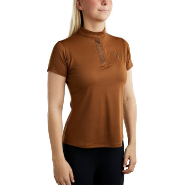 Montar MoBriella Trainingsshirt mit Gunmetal-Kristallen Damen