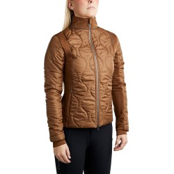 Hybridjacke Montar MoMary Kristalle Gun Metal Damen Karamell Braun