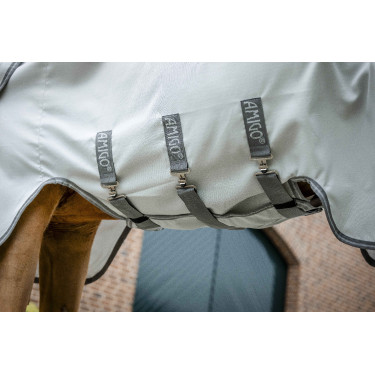 Horseware Amigo Ripstop Ekzemerdecke Silber / Titan-Grau / Silber