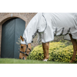 Horseware Amigo Ripstop Ekzemerdecke Silber / Titan-Grau / Silber