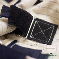 Fliegendecke Horseware Rambo Optimo Supreme Summer Sheet Plus CarreauxMarine / gris orage / argent Motive