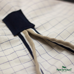 Fliegendecke Horseware Rambo Optimo Supreme Summer Sheet Plus CarreauxMarine / gris orage / argent Motive