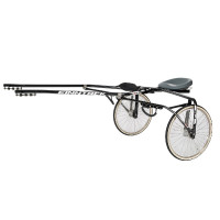 Sulky Pony Finn-Tack R3 QH Hauptrahmen für Stahlwellen Schwarz