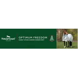 Fliegendecke Horseware Rambo Optimo Supreme Summer Sheet Plus CarreauxMarine / gris orage / argent Motive