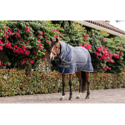 Horseware Amigo Ripstop Insulator Plus Pony 200g Stalldecke Marine / Titan Grau Marineblau