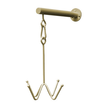 Trensenhalter Grooming Deluxe mit 4 Armen zur Wandbefestigung Gold