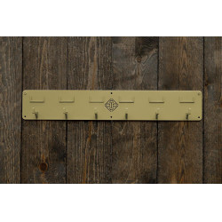 Trensenhalter Grooming Deluxe mit 6 Haken und Namensschild Gold