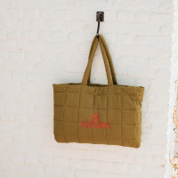 Gestepptes Logo-Tasche Kentucky Beige