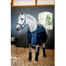 Horseware Ionic Therapy 50g Stalldecke Bleu imperial / argent /Marine Blau