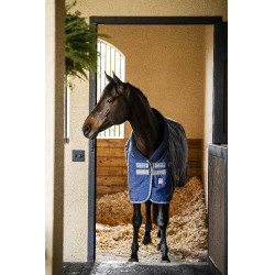 Horseware Rhino 350g VL Stalldecke Schwarz / Titan Grau / Klassisches Blau