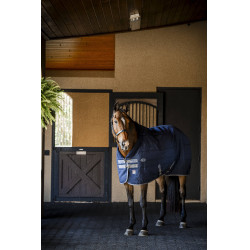 Horseware Rhino 350g VL Stalldecke Schwarz / Titan Grau / Klassisches Blau