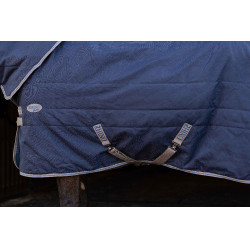 Horseware Rhino 350g VL Stalldecke Schwarz / Titan Grau / Klassisches Blau