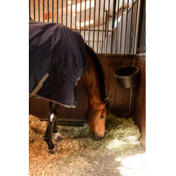 Horseware Rhino 350g VL Stalldecke Schwarz / Titan Grau / Klassisches Blau