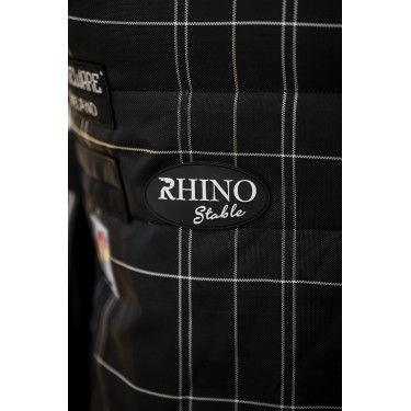 Horseware Rhino 350g VL Stalldecke Schwarz / weiß-graue Karos