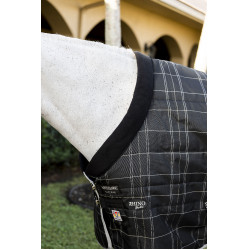 Horseware Rhino 350g VL Stalldecke Schwarz / weiß-graue Karos
