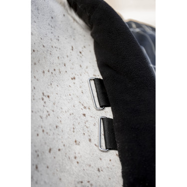 Horseware Rhino 350g VL Stalldecke Schwarz / weiß-graue Karos