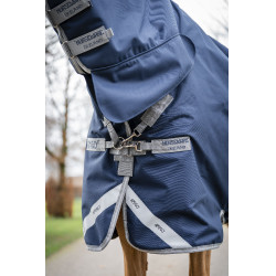 Horseware Amigo 1200D Integrierte Outdoordecke 0g Marine / Titan Grau / Silber Marineblau