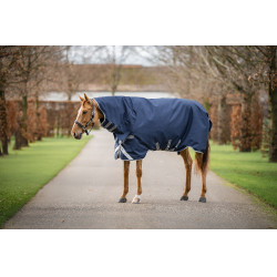 Horseware Amigo 1200D Integrierte Outdoordecke 0g Marine / Titan Grau / Silber Marineblau