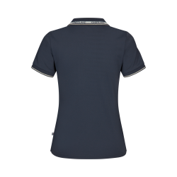 Damen-Piqué-Poloshirt aus Strick Kingsland KLNaira Marine Marineblau