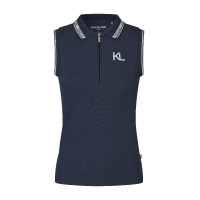 Ärmelloses Poloshirt Kingsland KLNaira aus Piqué-Strick für Damen Marine Marineblau