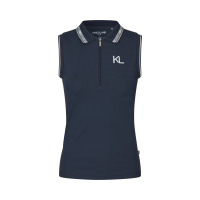 Ärmelloses Poloshirt Kingsland KLNaira aus Piqué-Strick für Damen Marine Marineblau