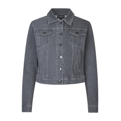Damen-Denimjacke Kingsland KLKayce Grauer Jeansstoff