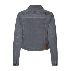 Damen-Denimjacke Kingsland KLKayce Grauer Jeansstoff