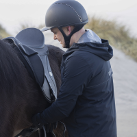 Kingsland EQ KL Storm wasserdichte Unisex-Regenjacke Schwarz