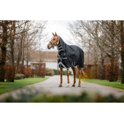 Horseware Amigo 1200D Integrierte Outdoordecke 250g Schwarz / Titan Grau / Silber Horseware Amigo 1200D Integrierte Outdoordecke 250g Schwarz / Titan Grau / Silber