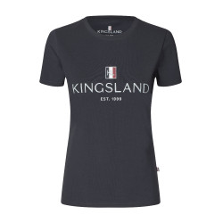 T-Shirt-Logo Kingsland Classic Damen Marine Marineblau