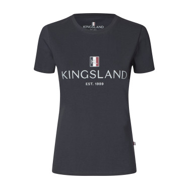 T-Shirt-Logo Kingsland Classic Damen Marine Marineblau