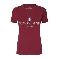 T-Shirt-Logo Kingsland Classic Damen Neues Burgunderrot