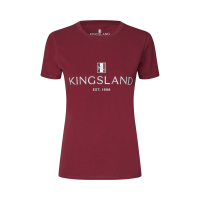 T-Shirt-Logo Kingsland Classic Damen Neues Burgunderrot T-Shirt-Logo Kingsland Classic Damen Neues Burgunderrot