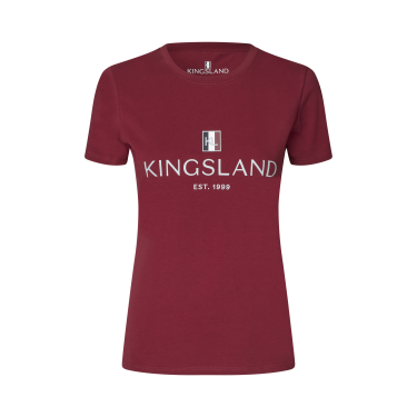 T-Shirt-Logo Kingsland Classic Damen Neues Burgunderrot