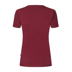 T-Shirt-Logo Kingsland Classic Damen Neues Burgunderrot