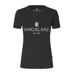 T-Shirt-Logo Kingsland Classic Damen Schwarz