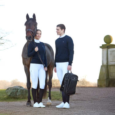 Damen Rundhals-Pullover Kingsland Classic Marine Marineblau