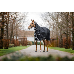 Horseware Amigo 1200D Integrierte Outdoordecke 50g Schwarz / Titan Grau / Silber