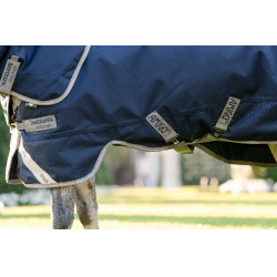 Horseware Amigo 1200D Plus Poney Turnout 250g Decke Marine / Titan Grau / Silber Marineblau