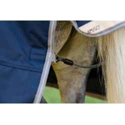 Horseware Amigo 1200D Plus Poney Turnout 50g Decke Marine / Titan Grau / Silber Marineblau