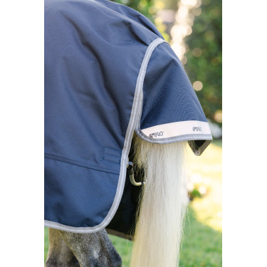 Horseware Amigo 1200D Pony Turnout 0g Decke Marine / Titan Grau / Silber Marineblau