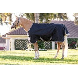 Horseware Amigo 1200D Pony Turnout 0g Decke Schwarz / Titan Grau / Silber