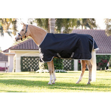Horseware Amigo 1200D Pony Turnout 0g Decke Schwarz / Titan Grau / Silber