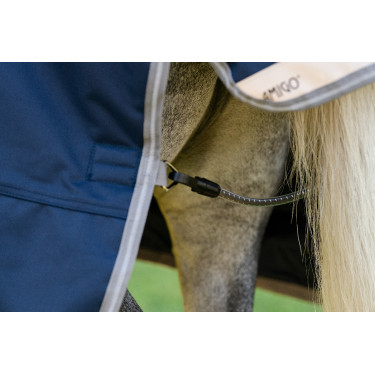 Horseware Amigo 1200D Poney Turnout 250g Decke Marine / Titan Grau / Silber Marineblau