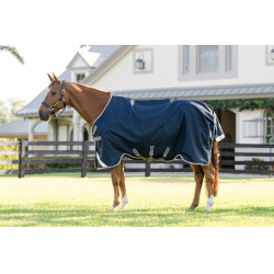 Horseware Amigo 1200D Turnout 0g Decke Marine / Titan Grau / Silber Marineblau