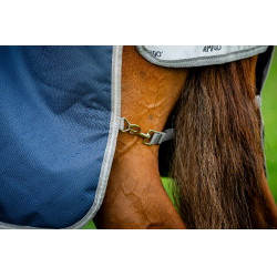 Horseware Amigo 1200D Turnout 0g Decke Marine / Titan Grau / Silber Marineblau