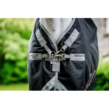 Horseware Amigo 1200D Turnout 0g Decke Schwarz / Titan Grau / Silber Horseware Amigo 1200D Turnout 0g Decke Schwarz / Titan Grau / Silber